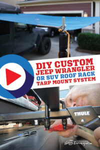 How To Build A DIY Jeep Wrangler JKU or SUV Roof Rack Tarp Mount