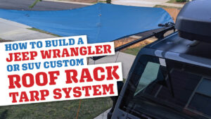 Instructions on How To Build A DIY Jeep Wrangler JKU Roof Rack Tarp Mount video