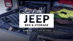 image for how to build a Jeep Wrangler JKU Bed Platform Storage