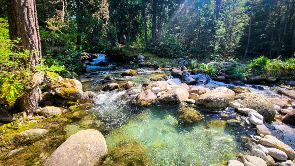 A beautiful riverside in Bansko, Bulgaria